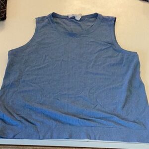 Athleta grey blue athletic top size large.  Leightweight.